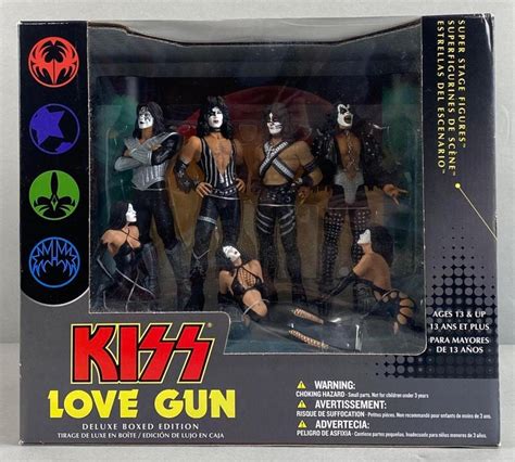 Bid Now: Kiss Love Gun Deluxe Edition Figures - April 6, 0123 9:00 AM CDT