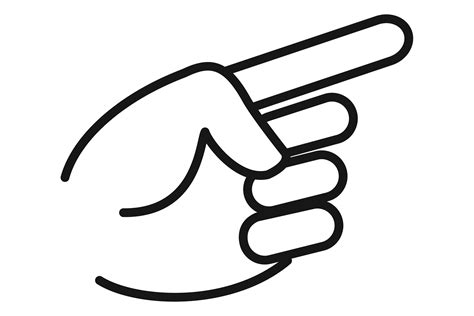 Pointing Finger Icon. Direction Symbol. Graphic by vectortatu ...