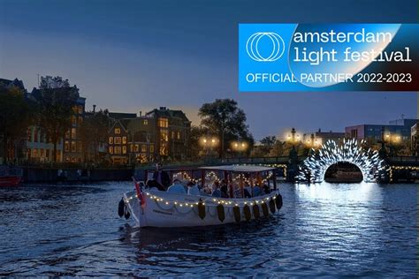 Amsterdam: Light Festival 90-minute Boat Tour with Onboard Bar 2023