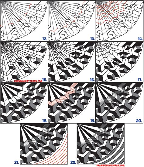 How to Draw Cool Optical Illusion Drawing Trick with Easy Step by Step ...