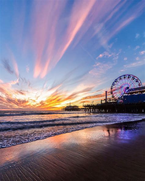 Santa Monica Pier Sunset By Rebecca — Abandoned Central