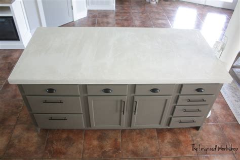 DIY Concrete Countertops – Pour in Place | White concrete countertops ...