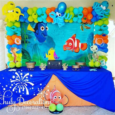 Pin by Chuly Decorations on Nemo | Baby birthday party girl, Nemo ...