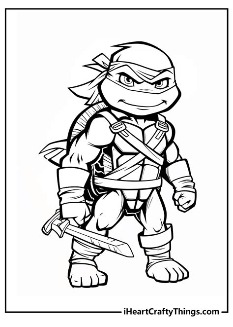 Ninja Turtles Coloring Pages Raphael