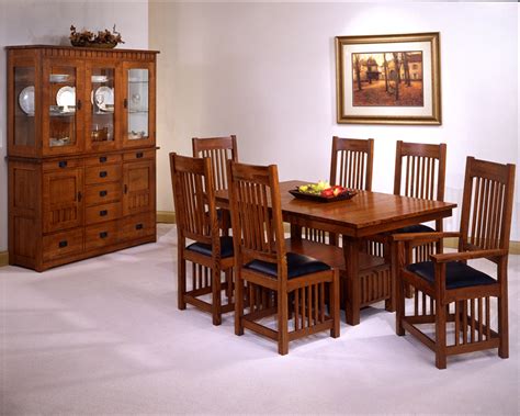 USA Made Mission Style Oak Dining Room Set