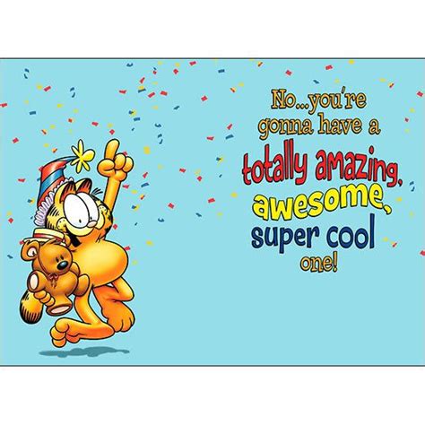 Garfield Birthday Card | Garfield birthday, Birthday cards, Birthday