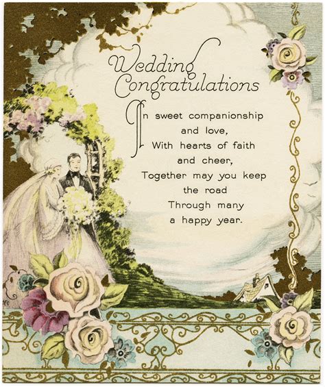 Vintage Wedding Congratulations | Old Design Shop Blog