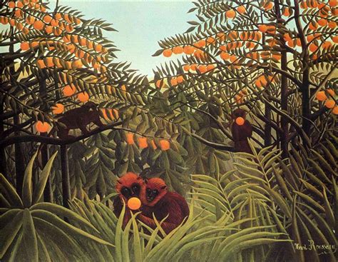 Apes in the Orange Grove, 1910 - Henri Rousseau - WikiArt.org