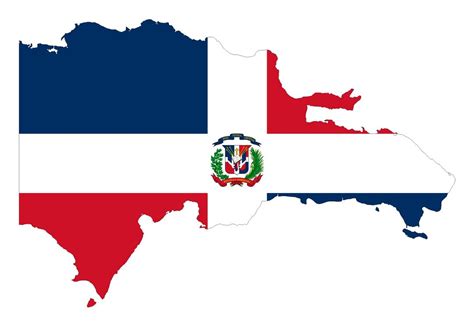 Large flag map of Dominican Republic | Dominican Republic | North ...