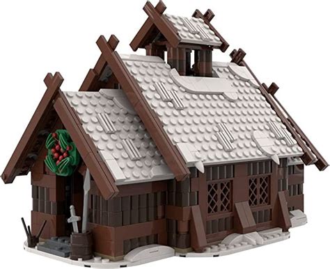 Powerbrick Medieval Series Winter Viking Mead Hall Bricks Model ...