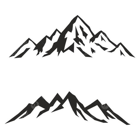 Mountains Silhouette Clipart PNG Images, Mountain Silhouette, Mountain ...