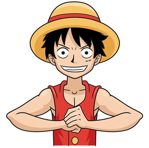 How to Draw Monkey D. Luffy from One Piece - Really Easy Drawing Tutorial