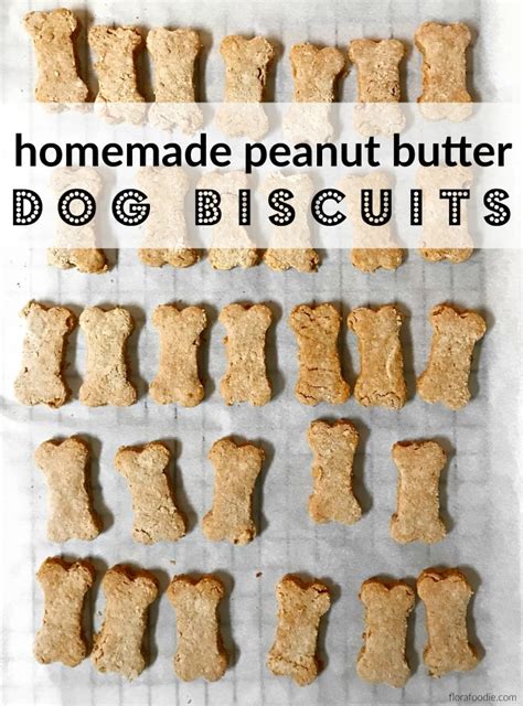 Homemade Peanut Butter Dog Biscuits Recipe - Flora Foodie