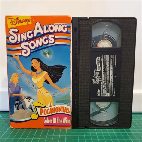 DISNEY'S SING ALONG Songs - Pocahontas: Colors of the Wind (VHS, 1995 ...