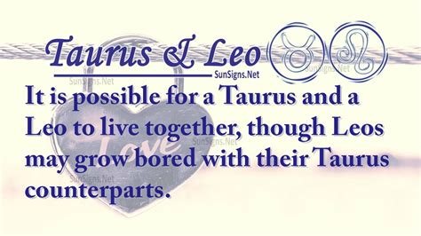 Taurus Leo Partners For Life, In Love or Hate, Compatibility and Sex ...