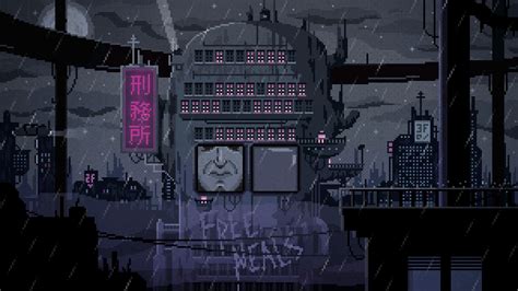 Download Sci Fi Cyberpunk Dystopian Digital Art Cityscape Gif