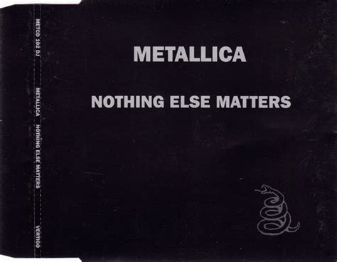 Metallica – Nothing Else Matters (1992, CD) - Discogs