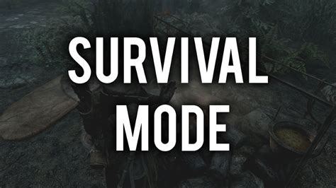 Skyrim Survival mode Tutorial - MODS and SETTINGS - YouTube