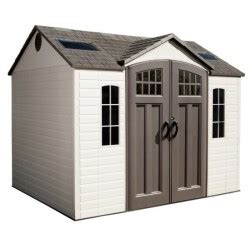 Lifetime 8x10 Outdoor Storage Shed Kit w/ Floor - Roof Brown (60211U)