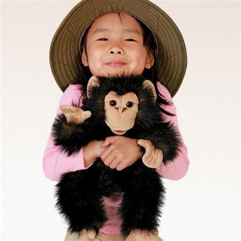 Baby Chimpanzee Stuffed Animal Puppet | Stuffed Animals | Safari Ltd®