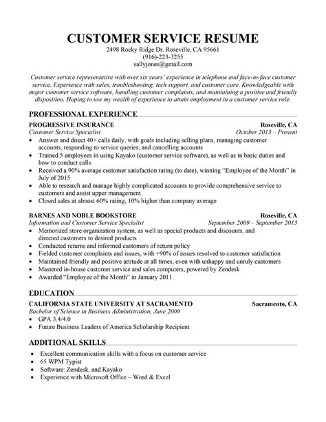 Customer Service Resume Sample - Resume Companion