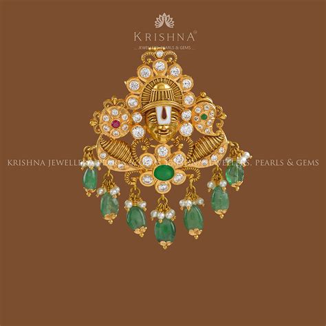 Lord Balaji Gold Pendant – Krishna Jewellers