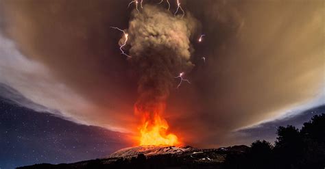 Mount Etna Erupts in Spectacular Display of Lightning & Lava ...