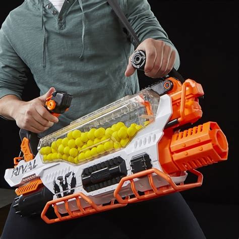 The NERF Rival Prometheus MXVIII-20K Blaster Can Fire 200 Rounds