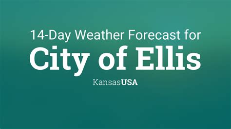 City of Ellis, Kansas, USA 14 day weather forecast