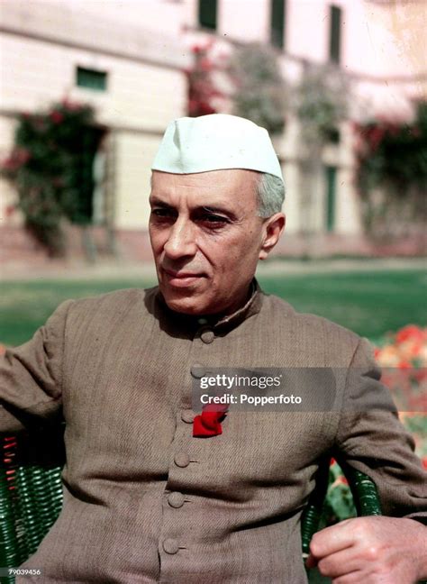 1950, A portrait of Jawaharlal Nehru, the Prime Minister of India, a ...