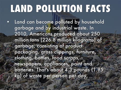 Land Pollution Facts