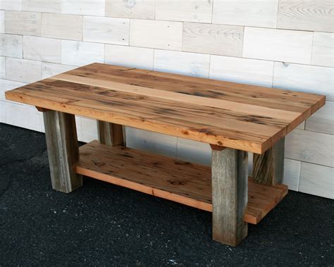 Hand Made Reclaimed Fir And Barn Wood Coffee Table by HistoricWoods by ...