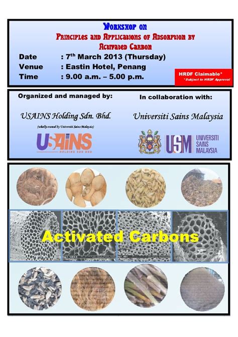 Principles & Applications Of Adsorption By Activated Carbon March 2013