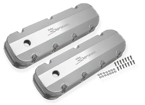 Holley Sniper 890004 Sniper Fabricated aluminum valve covers w/baffle ...