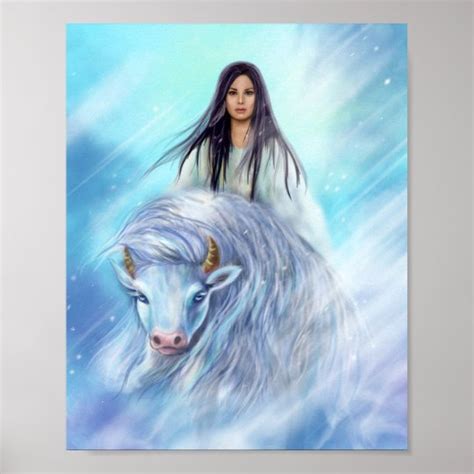 Poster White Buffalo Calf Woman | Zazzle.com