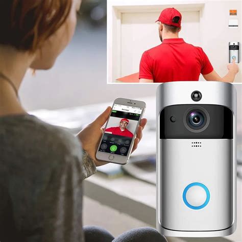 Wireless Smart Doorbell Wifi Video Doorbell 720p Hd Security Camera ...