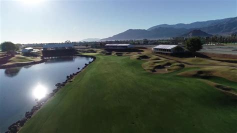 PGA West Stadium course: Aerial look at the 18th hole