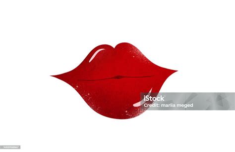 Lipstick Kiss Stock Illustration - Download Image Now - Horizontal ...