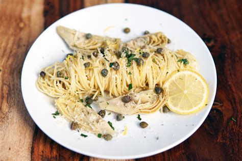 lemon butter pasta with capers and artichokes – inconsistent kitchen