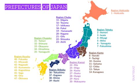 Full List Of 47 Popular Prefectures Of Japan With Map