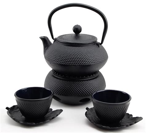 Hobnail Iron Teapot Set - Japanese Antique 24 Fl Oz Small Dot Cast Iron ...