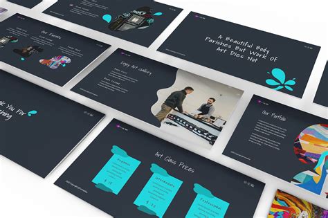 Art Gallery Google Slides Template | Presentation Templates ~ Creative ...