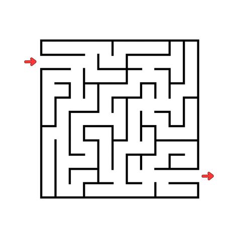 Square maze Game for kids 2416178 Vector Art at Vecteezy