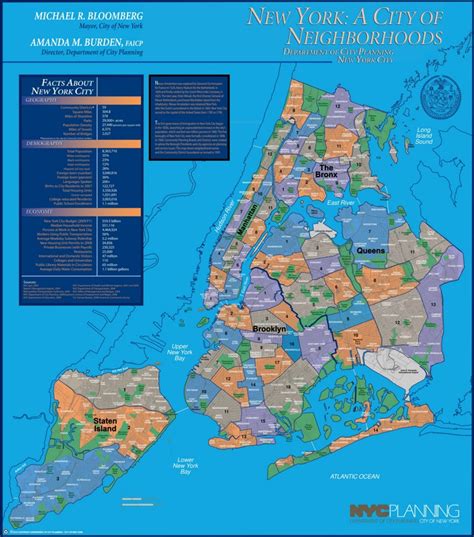 New York City neighborhoods map - Ontheworldmap.com