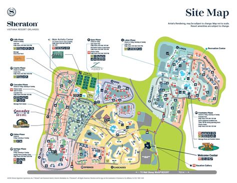 Sheraton Vistana Villas Resort Lake Buena Vista Map