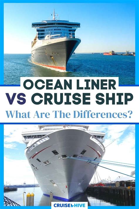 Ocean Liner vs Cruise Ship – What are the Differences?