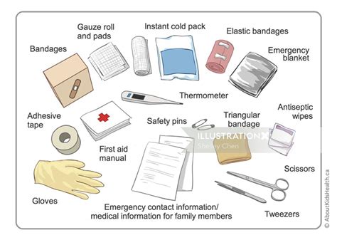 First Aid Kit | Illustration by Shelley Chen