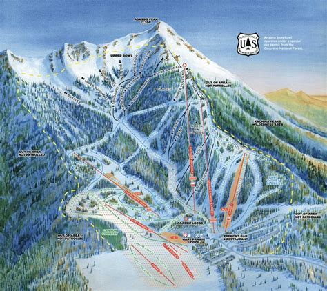 Arizona Snowbowl Alpine Resort – Trail Map – Arizona