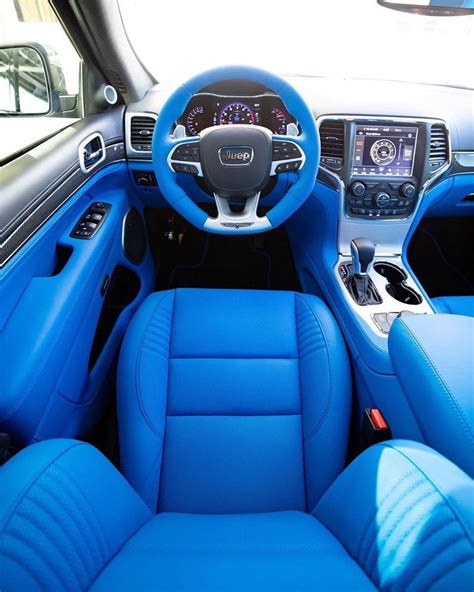 chase on Twitter | Jeep interiors, Blue car, Custom car interior