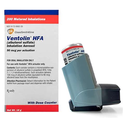 Ventolin HFA (Albuterol Sulfate) 90 mcg, 18 gm Inhaler | Allivet